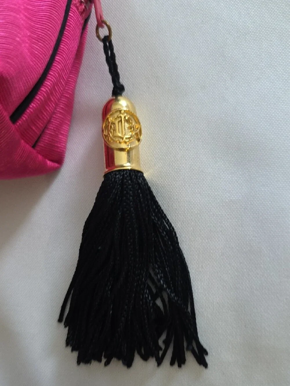 Vintage Rare 80s Authentic Christian Dior Hot Pink Bow & Tassel Lined Bag New